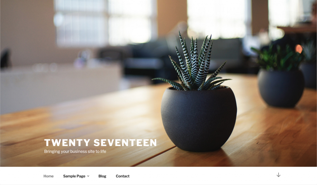WordPress thema twenty seventeen